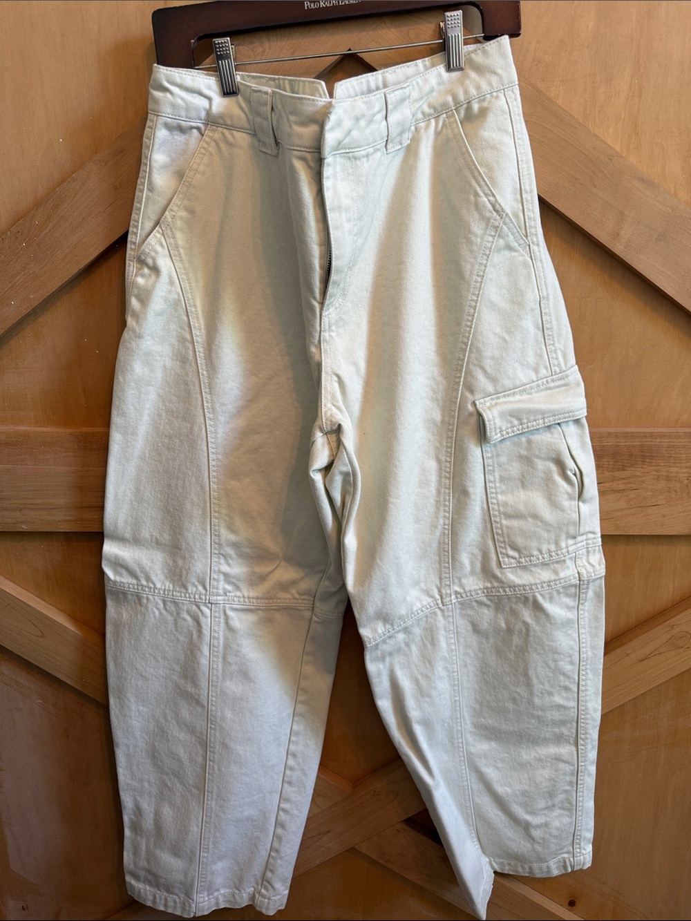Women’s Cream Cargo Pants - Unbranded